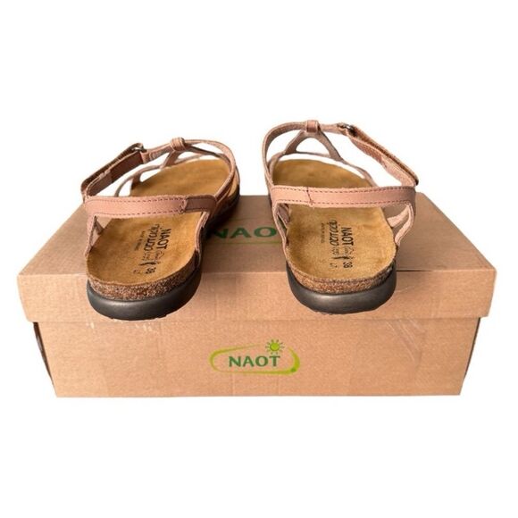 Naot Dorith Latte Brown Leather Sandal Size 38 U.S. Size 7 - Picture 7 of 12